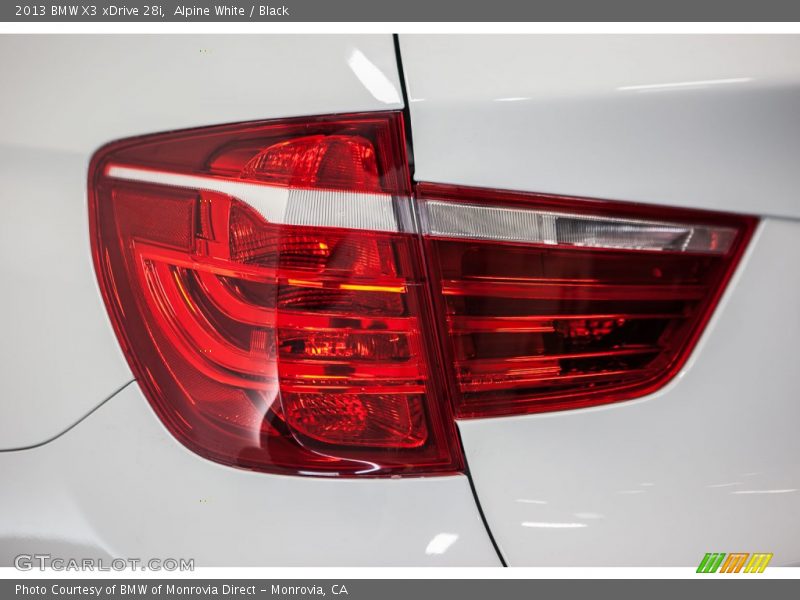 Alpine White / Black 2013 BMW X3 xDrive 28i