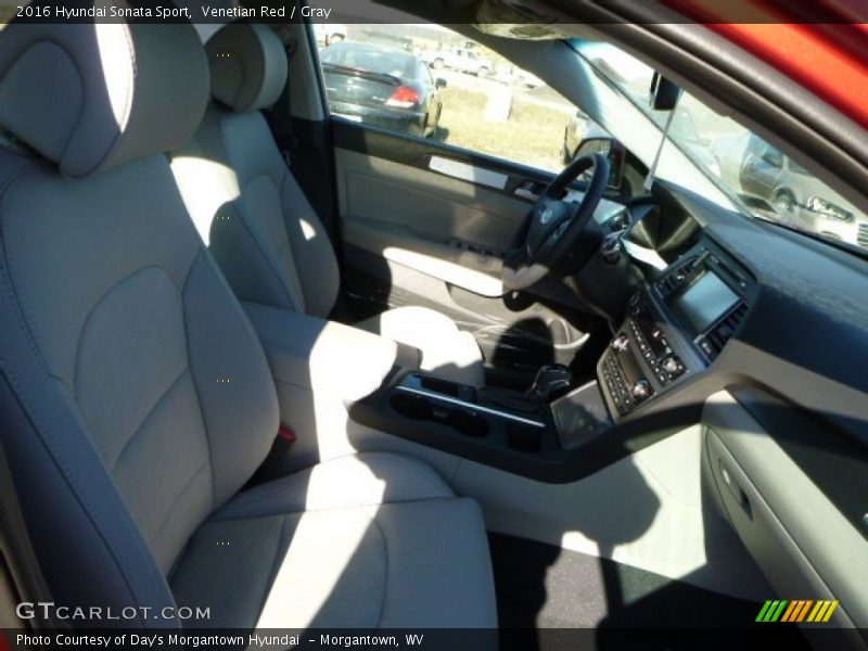 Venetian Red / Gray 2016 Hyundai Sonata Sport