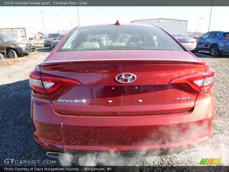 Venetian Red / Gray 2016 Hyundai Sonata Sport
