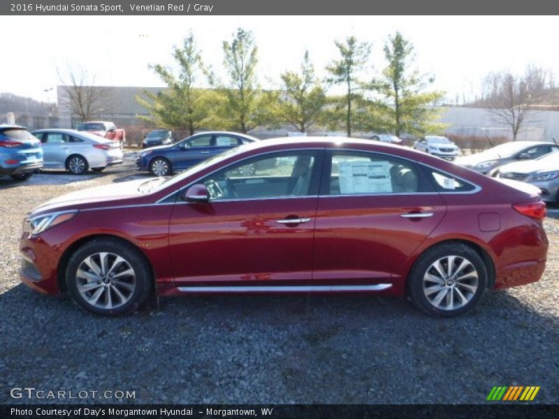 Venetian Red / Gray 2016 Hyundai Sonata Sport