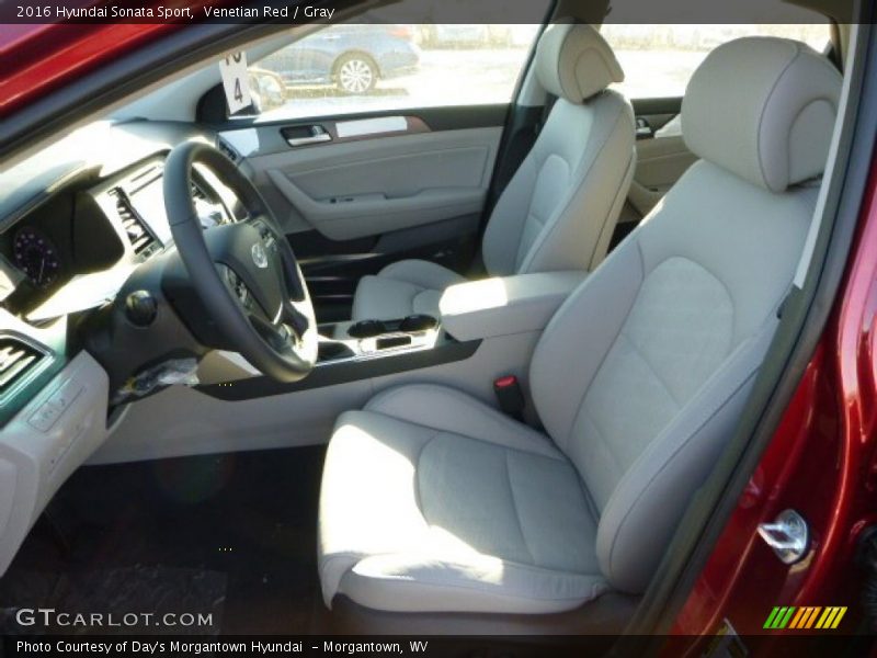 Venetian Red / Gray 2016 Hyundai Sonata Sport