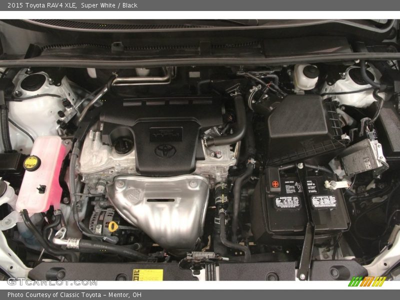 Super White / Black 2015 Toyota RAV4 XLE