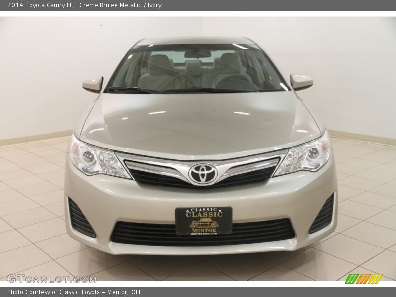 Creme Brulee Metallic / Ivory 2014 Toyota Camry LE