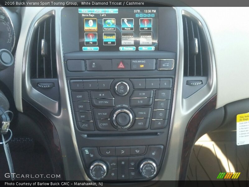White Diamond Tricoat / Cashmere 2016 Buick Verano Sport Touring Group