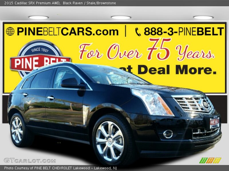 Black Raven / Shale/Brownstone 2015 Cadillac SRX Premium AWD