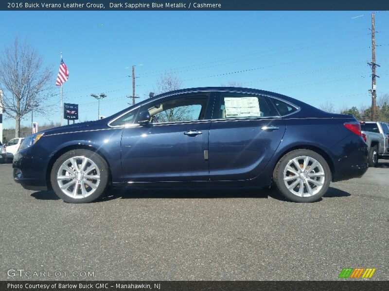 Dark Sapphire Blue Metallic / Cashmere 2016 Buick Verano Leather Group