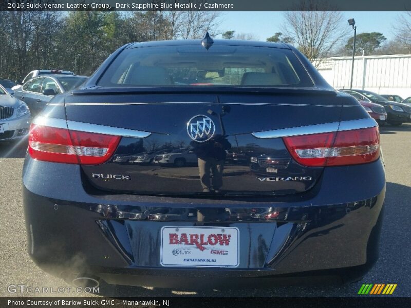 Dark Sapphire Blue Metallic / Cashmere 2016 Buick Verano Leather Group