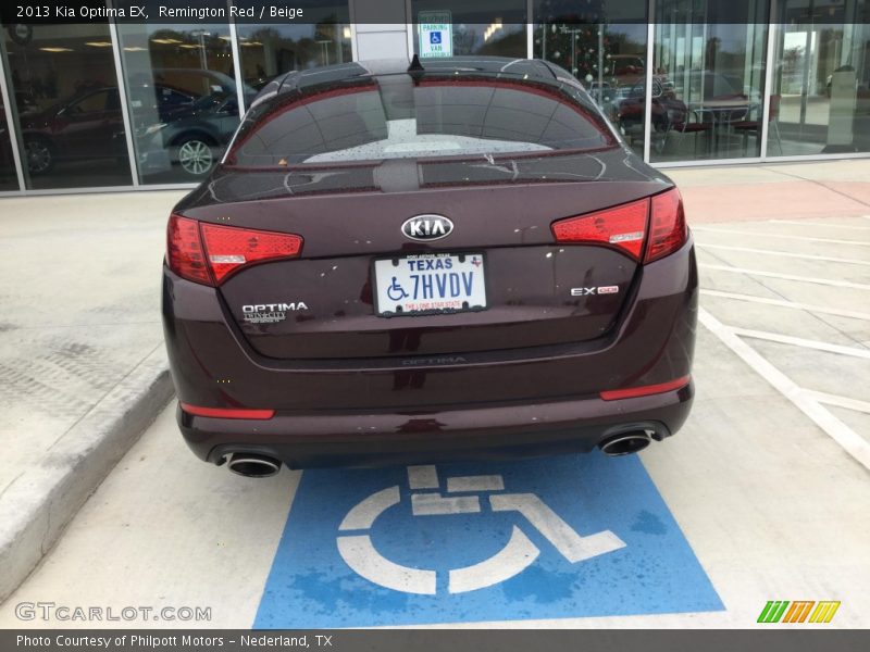Remington Red / Beige 2013 Kia Optima EX