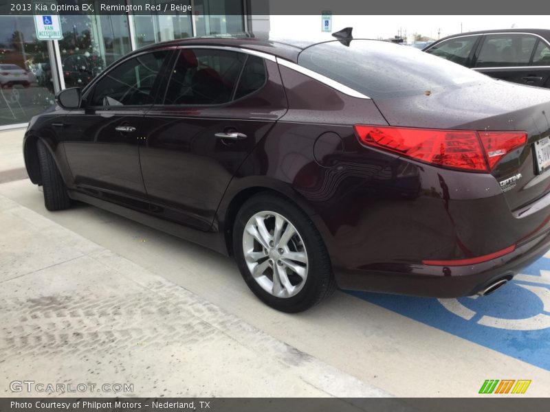 Remington Red / Beige 2013 Kia Optima EX