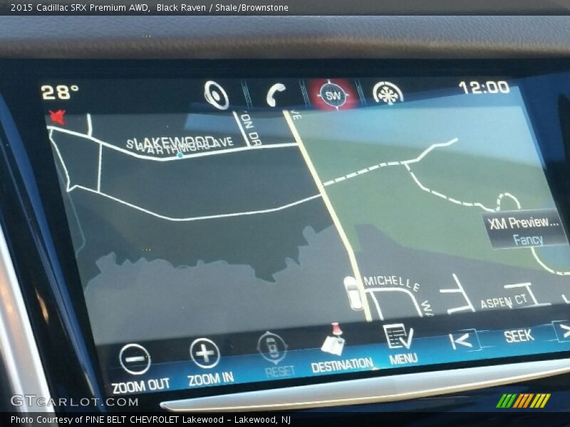 Black Raven / Shale/Brownstone 2015 Cadillac SRX Premium AWD