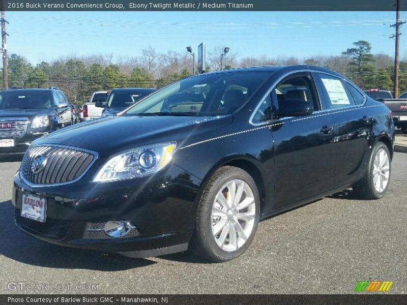 Ebony Twilight Metallic / Medium Titanium 2016 Buick Verano Convenience Group