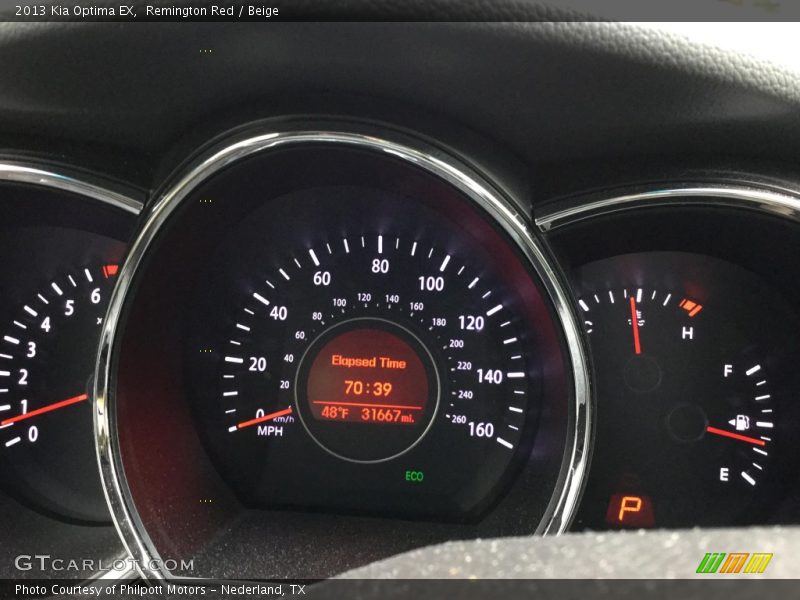 Remington Red / Beige 2013 Kia Optima EX