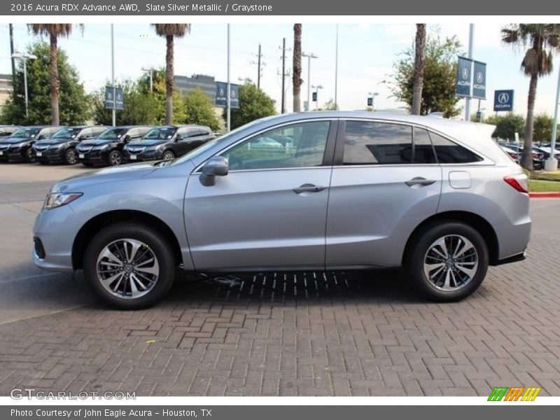 Slate Silver Metallic / Graystone 2016 Acura RDX Advance AWD