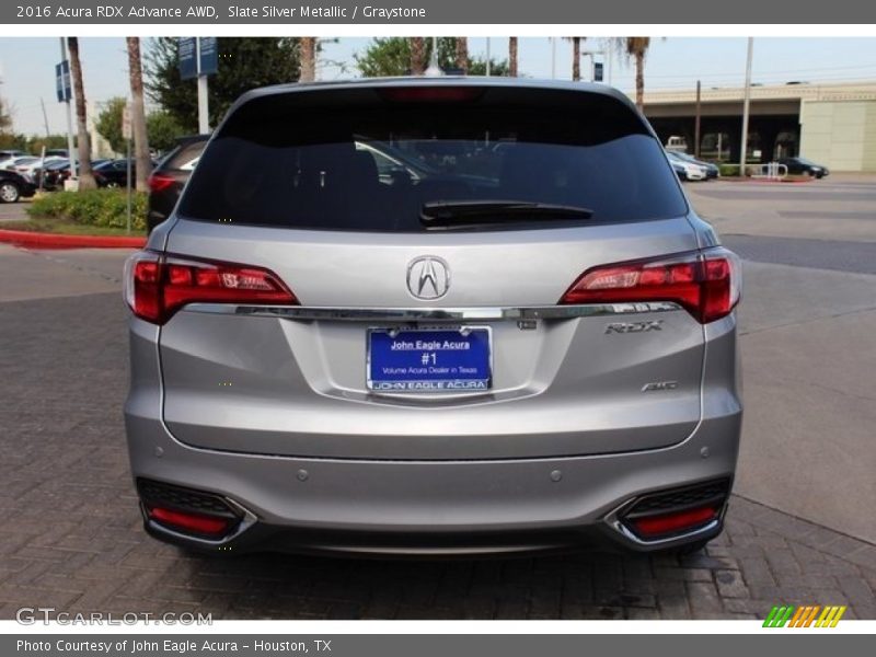 Slate Silver Metallic / Graystone 2016 Acura RDX Advance AWD