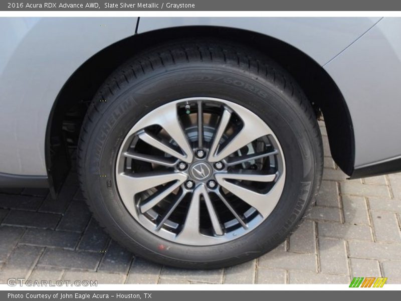 Slate Silver Metallic / Graystone 2016 Acura RDX Advance AWD