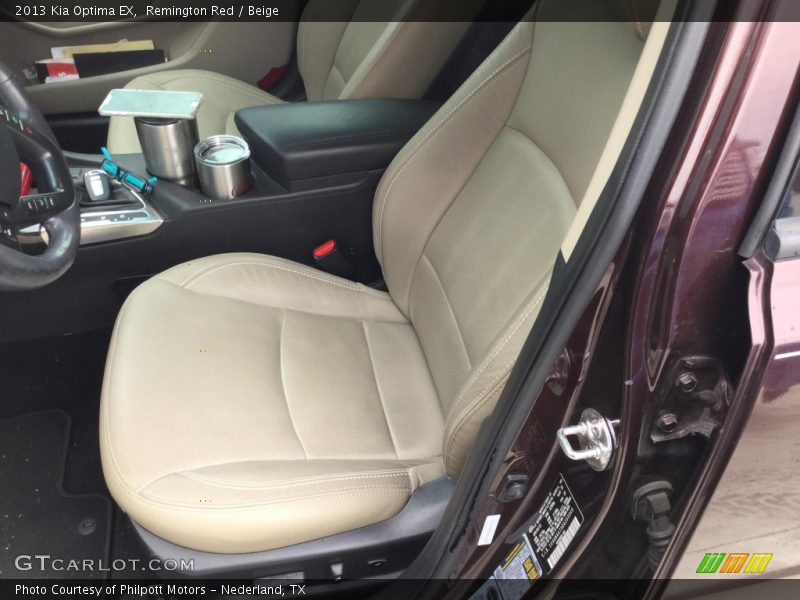 Remington Red / Beige 2013 Kia Optima EX