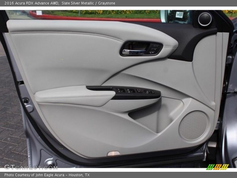 Slate Silver Metallic / Graystone 2016 Acura RDX Advance AWD