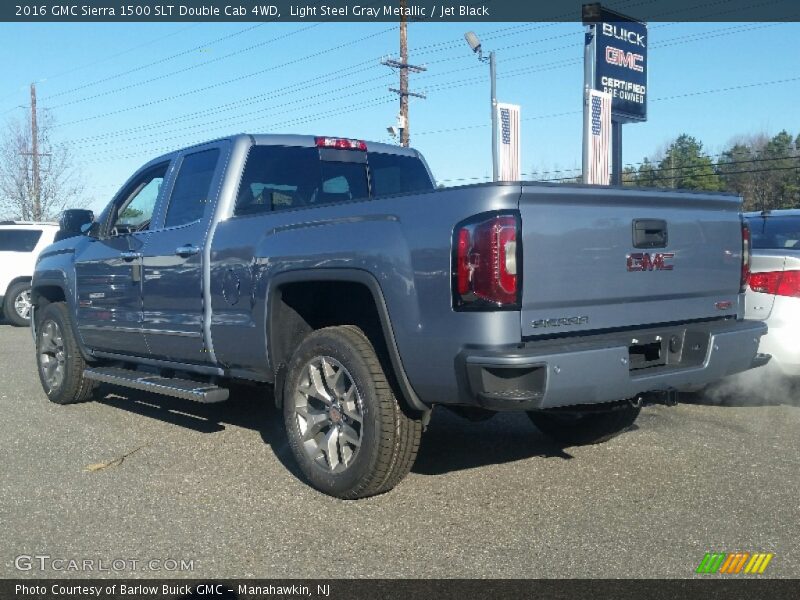 Light Steel Gray Metallic / Jet Black 2016 GMC Sierra 1500 SLT Double Cab 4WD