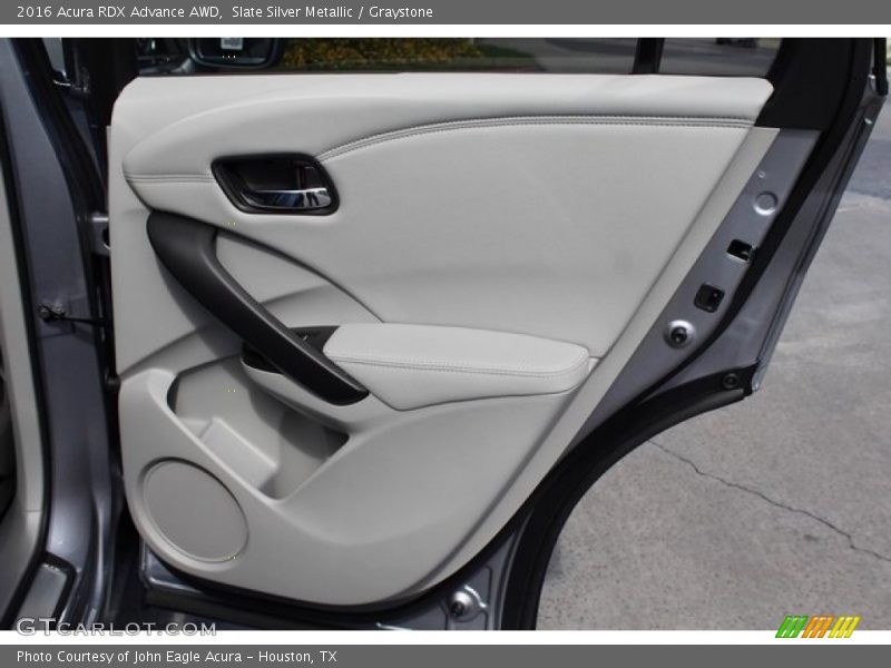 Slate Silver Metallic / Graystone 2016 Acura RDX Advance AWD