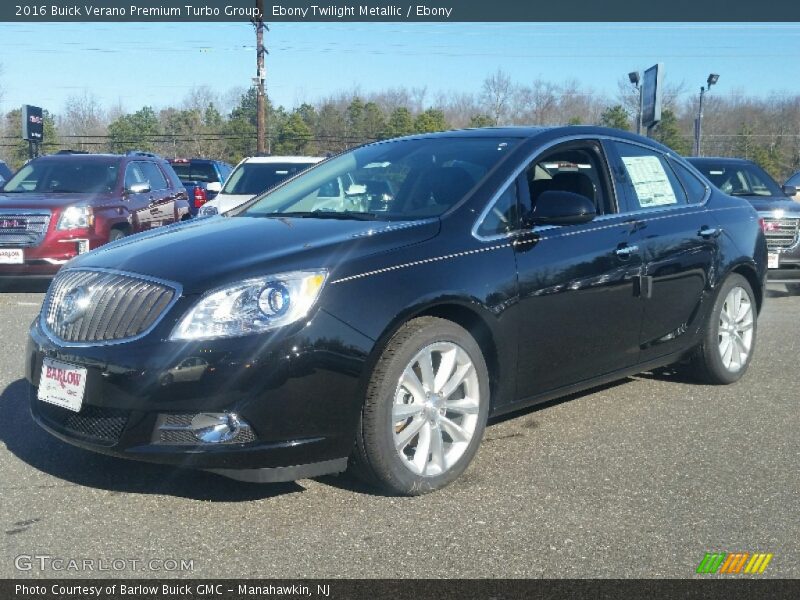 Ebony Twilight Metallic / Ebony 2016 Buick Verano Premium Turbo Group