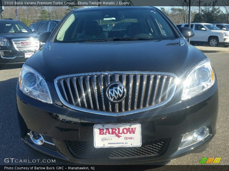Ebony Twilight Metallic / Ebony 2016 Buick Verano Premium Turbo Group