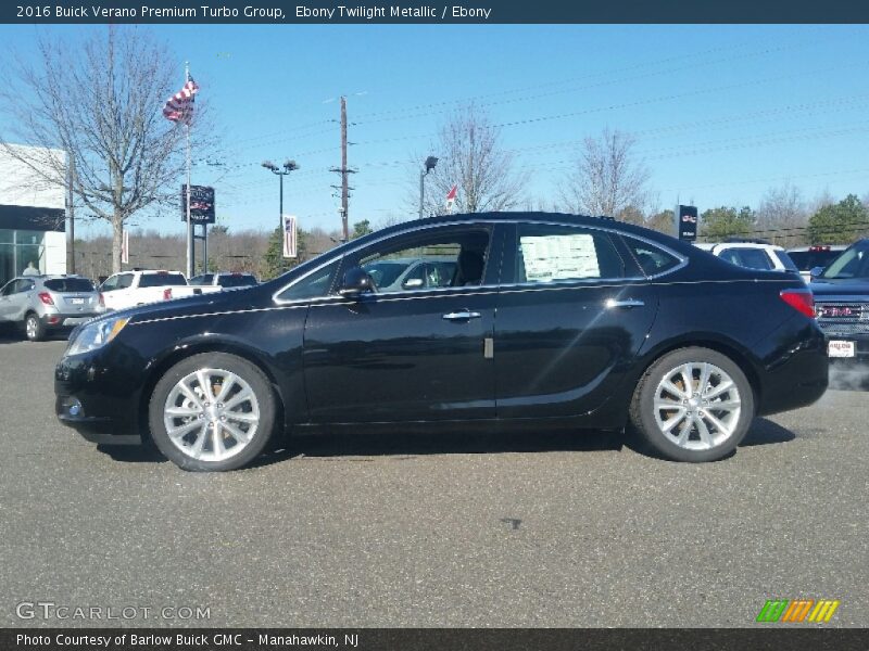 Ebony Twilight Metallic / Ebony 2016 Buick Verano Premium Turbo Group