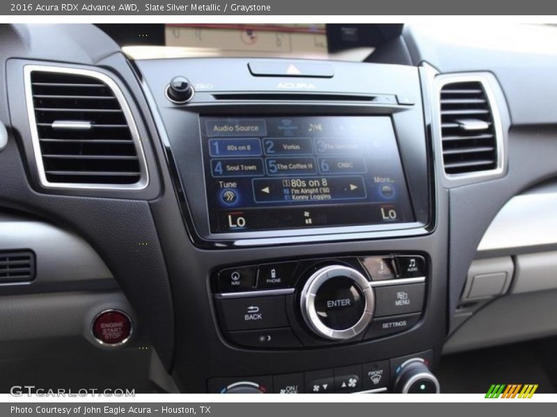 Slate Silver Metallic / Graystone 2016 Acura RDX Advance AWD
