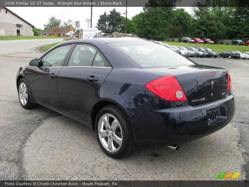 Midnight Blue Metallic / Ebony Black 2008 Pontiac G6 GT Sedan