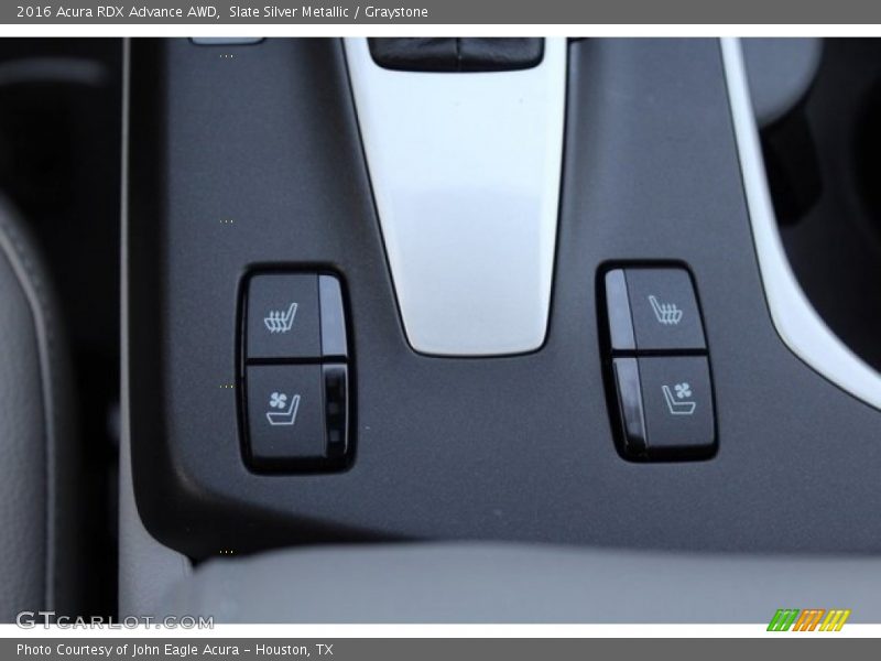 Slate Silver Metallic / Graystone 2016 Acura RDX Advance AWD