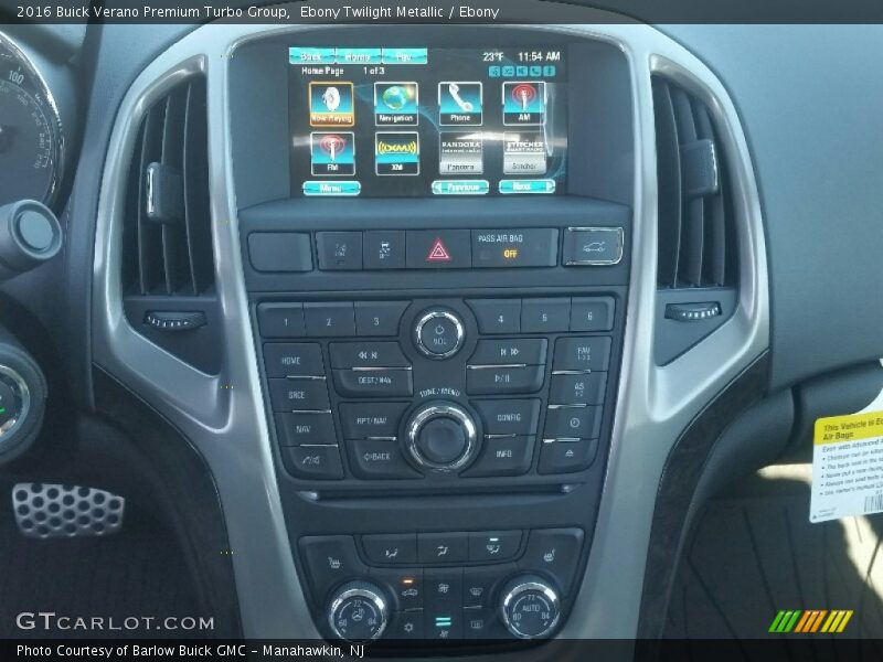 Ebony Twilight Metallic / Ebony 2016 Buick Verano Premium Turbo Group