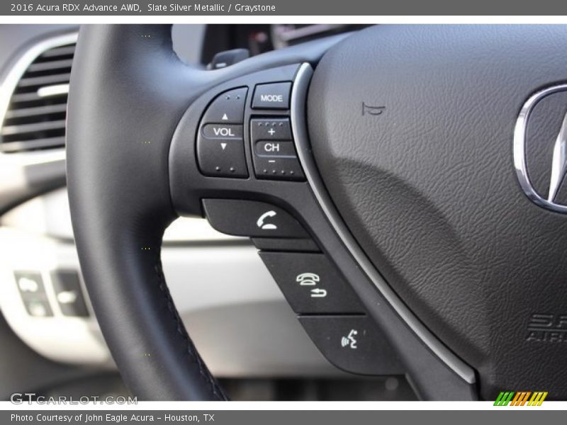 Slate Silver Metallic / Graystone 2016 Acura RDX Advance AWD