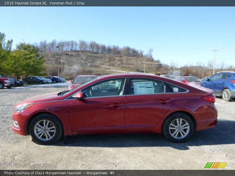 Venetian Red / Gray 2016 Hyundai Sonata SE