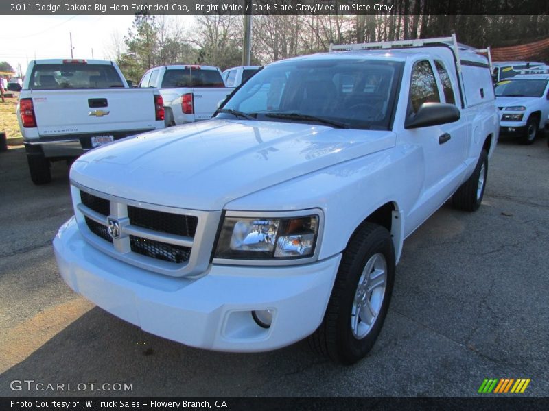 Bright White / Dark Slate Gray/Medium Slate Gray 2011 Dodge Dakota Big Horn Extended Cab