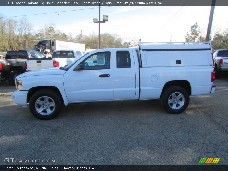 Bright White / Dark Slate Gray/Medium Slate Gray 2011 Dodge Dakota Big Horn Extended Cab