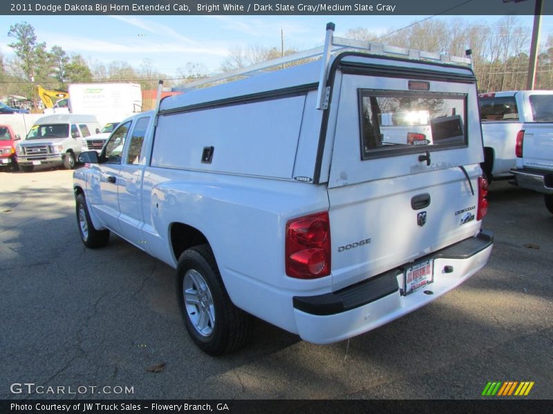 Bright White / Dark Slate Gray/Medium Slate Gray 2011 Dodge Dakota Big Horn Extended Cab