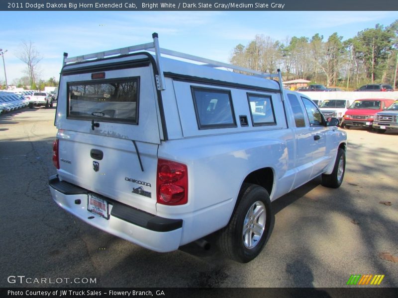 Bright White / Dark Slate Gray/Medium Slate Gray 2011 Dodge Dakota Big Horn Extended Cab