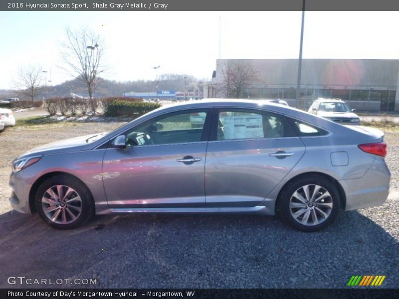 Shale Gray Metallic / Gray 2016 Hyundai Sonata Sport