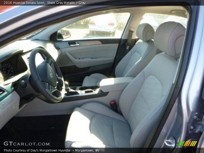 Shale Gray Metallic / Gray 2016 Hyundai Sonata Sport