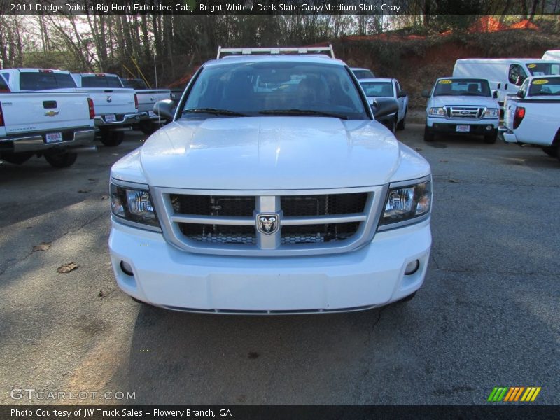 Bright White / Dark Slate Gray/Medium Slate Gray 2011 Dodge Dakota Big Horn Extended Cab