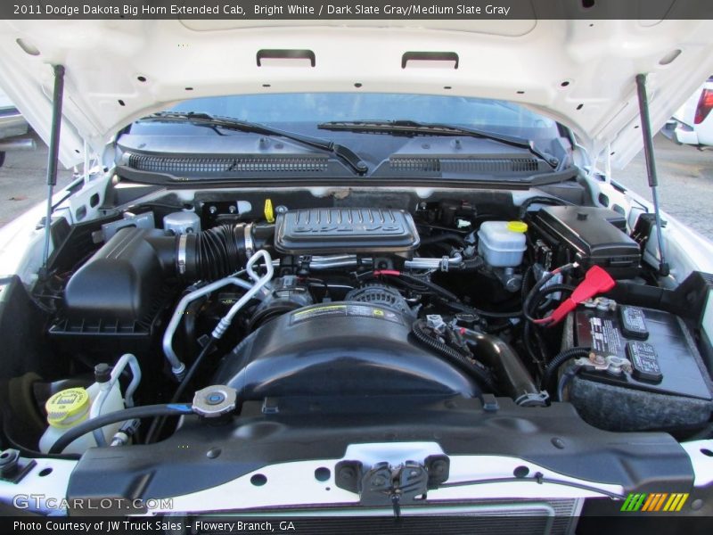 Bright White / Dark Slate Gray/Medium Slate Gray 2011 Dodge Dakota Big Horn Extended Cab