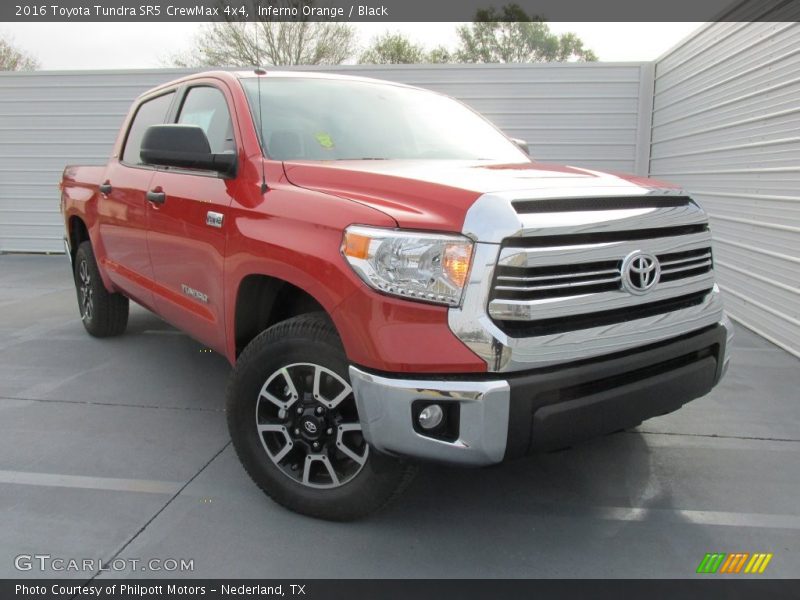 Inferno Orange / Black 2016 Toyota Tundra SR5 CrewMax 4x4