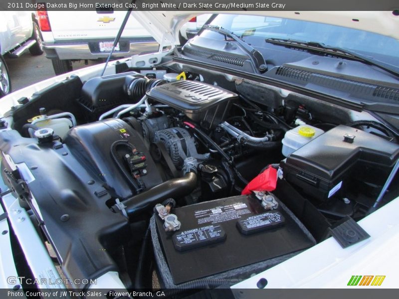 Bright White / Dark Slate Gray/Medium Slate Gray 2011 Dodge Dakota Big Horn Extended Cab