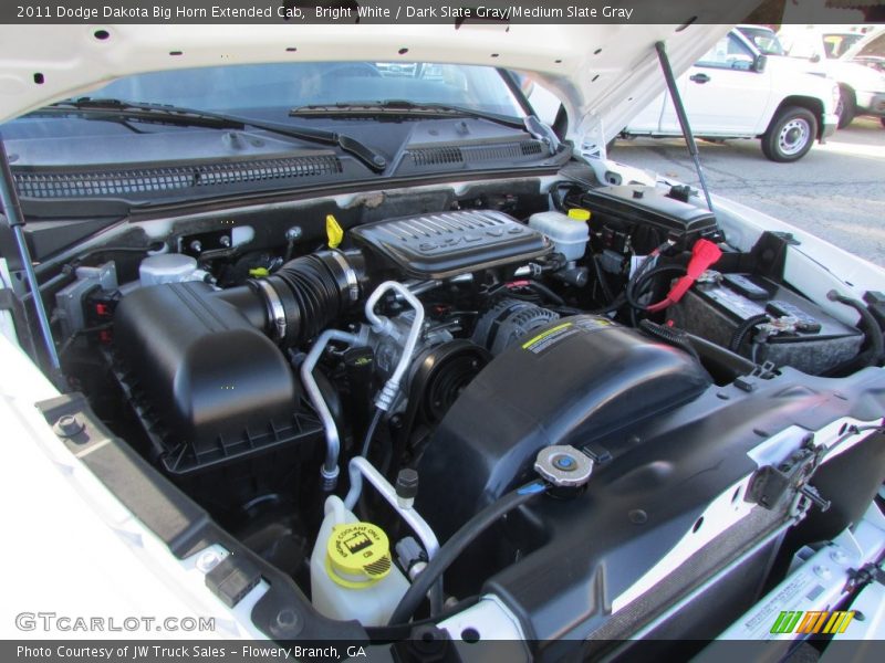 Bright White / Dark Slate Gray/Medium Slate Gray 2011 Dodge Dakota Big Horn Extended Cab