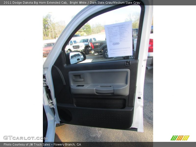 Bright White / Dark Slate Gray/Medium Slate Gray 2011 Dodge Dakota Big Horn Extended Cab