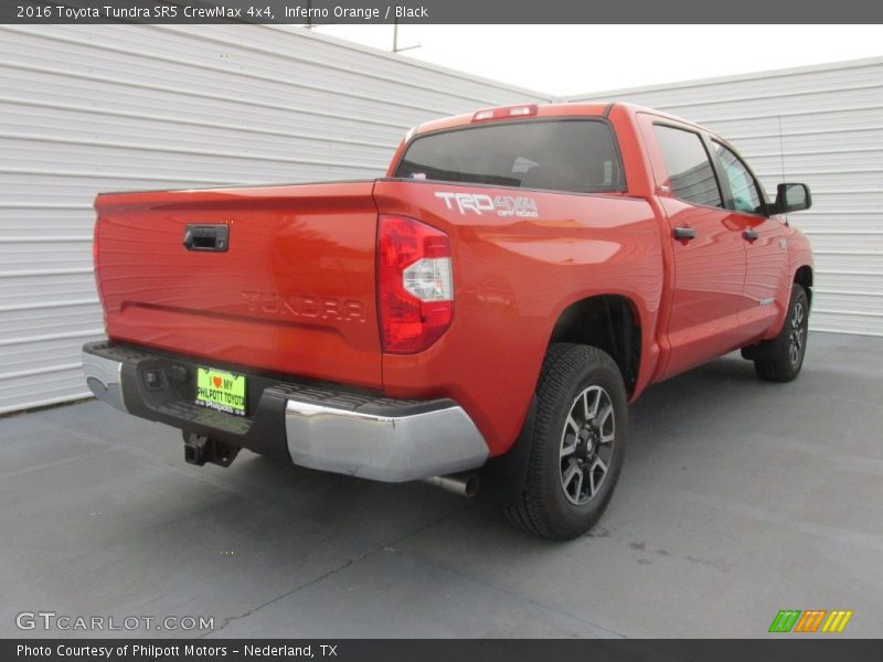 Inferno Orange / Black 2016 Toyota Tundra SR5 CrewMax 4x4