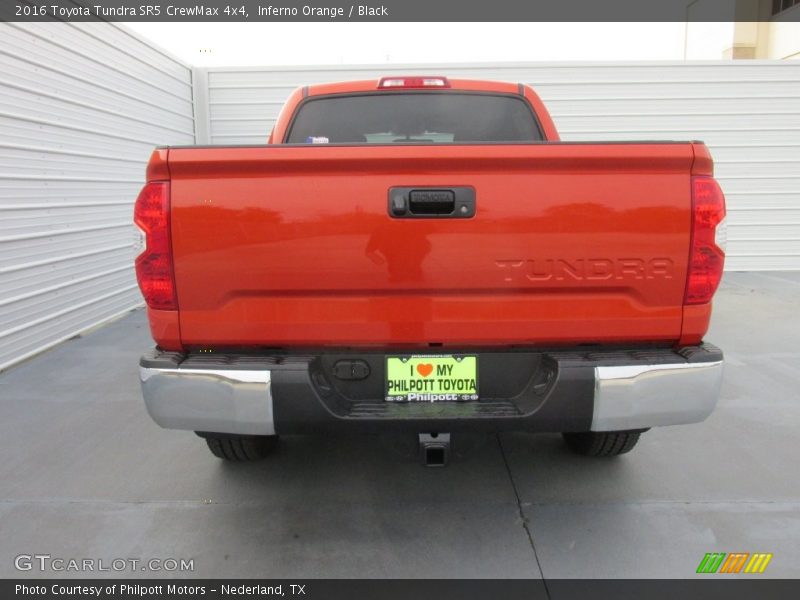 Inferno Orange / Black 2016 Toyota Tundra SR5 CrewMax 4x4