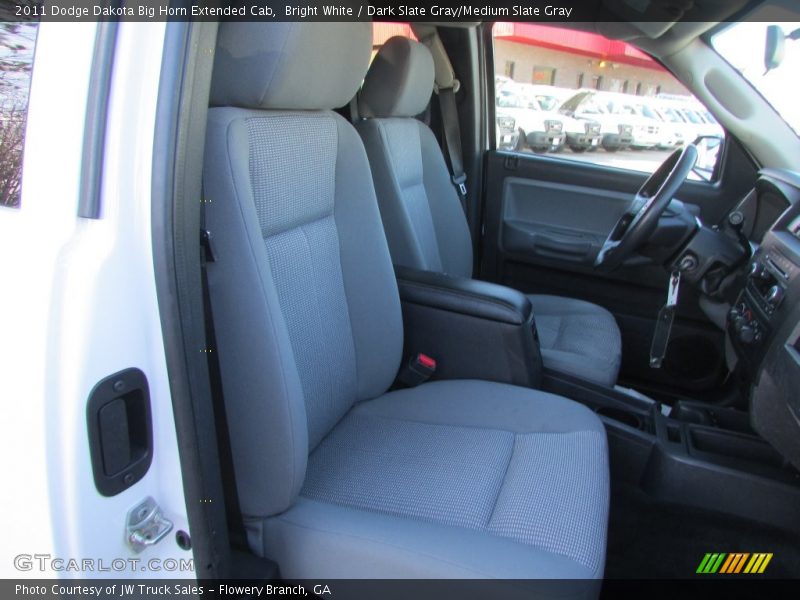 Bright White / Dark Slate Gray/Medium Slate Gray 2011 Dodge Dakota Big Horn Extended Cab