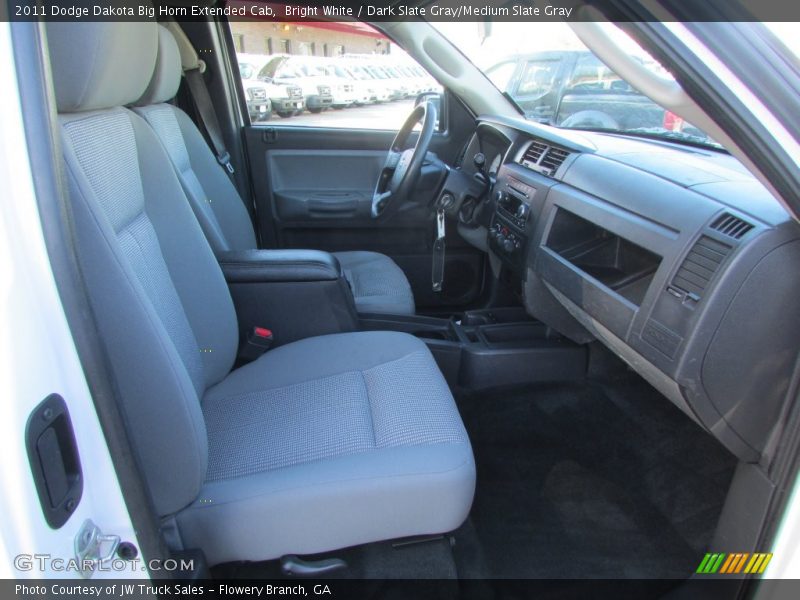 Bright White / Dark Slate Gray/Medium Slate Gray 2011 Dodge Dakota Big Horn Extended Cab