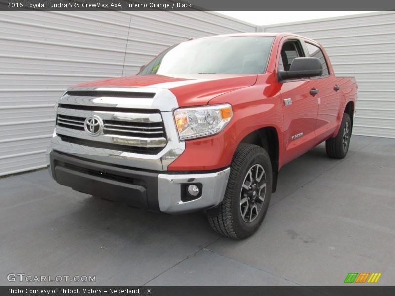 Inferno Orange / Black 2016 Toyota Tundra SR5 CrewMax 4x4