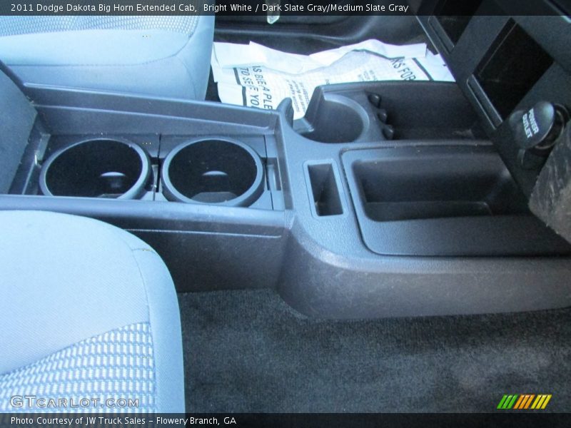 Bright White / Dark Slate Gray/Medium Slate Gray 2011 Dodge Dakota Big Horn Extended Cab